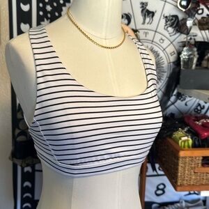 Victoria’s Secret sports bra by Victoria Sport white with black stripes size s